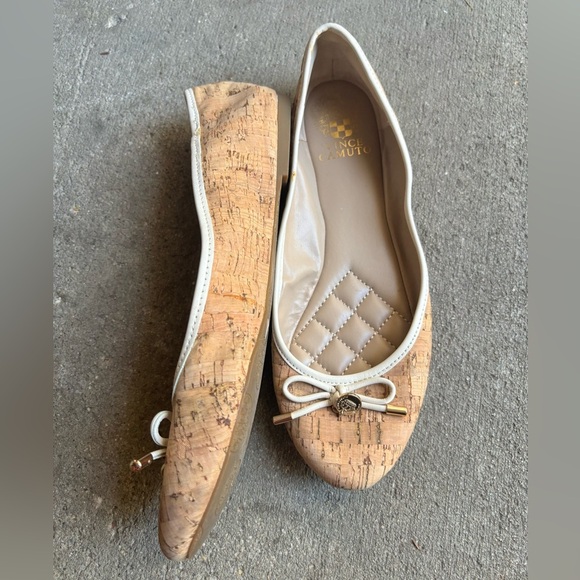 Vince Camuto Lunna Beige Tan Ballet Flat women’s size 8 / 38 - Picture 2 of 10